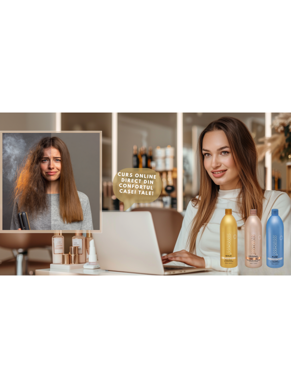 Curs Online COCOCHOCO – Îndreptare Păr cu Keratină & Botox + Kit Inclus