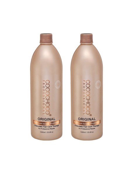 Set Profesional COCOCHOCO Original 2L – Tratament cu Keratină pentru Păr Închis, Aspru, Des | Special pentru Saloane