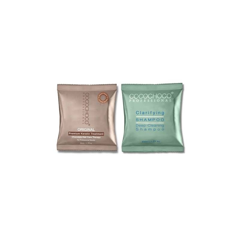 COCOCHOCO Keratină Originală 50ml + Șampon 50ml | Tratament Îndreptare Păr Scurt