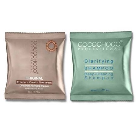COCOCHOCO Keratină Originală 50ml + Șampon 50ml | Tratament Îndreptare Păr Scurt